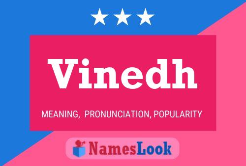 Vinedh Name Poster