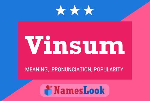 Vinsum Name Poster