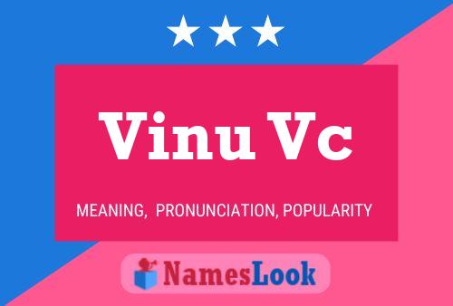 Vinu Vc Name Poster