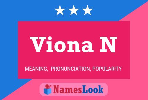 Viona N Name Poster