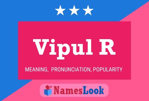 Vipul R Name Poster