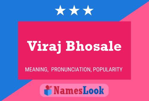 Viraj Bhosale Name Poster