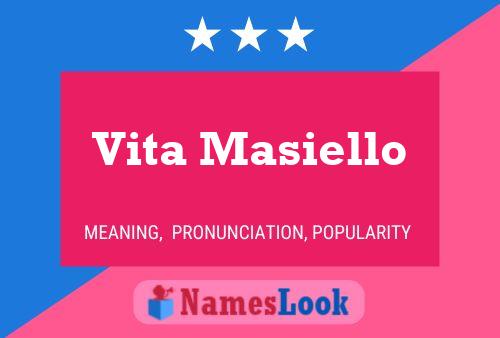 Vita Masiello Name Poster