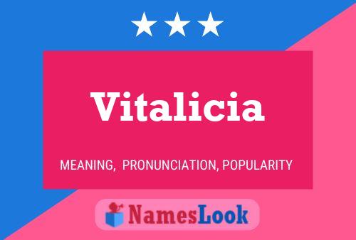 Vitalicia Name Poster