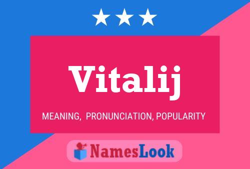 Vitalij Name Poster