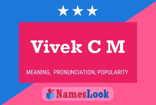 Vivek C M Name Poster