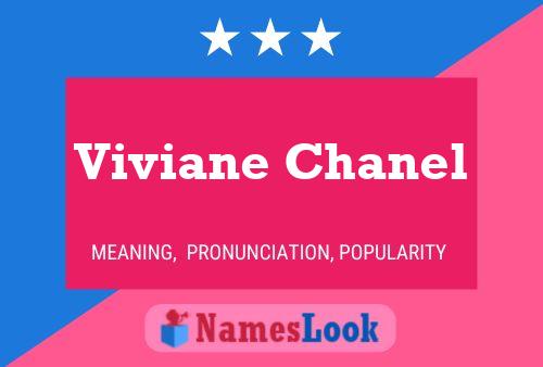 Viviane Chanel Name Poster