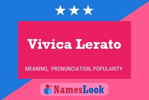 Vivica Lerato Name Poster