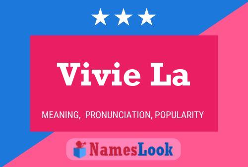 Vivie La Name Poster