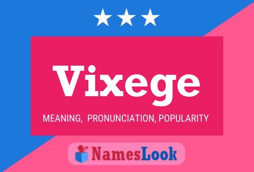 Vixege Name Poster