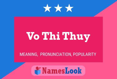 Vo Thi Thuy Name Poster