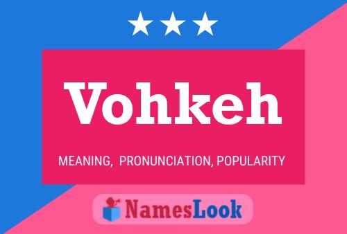 Vohkeh Name Poster