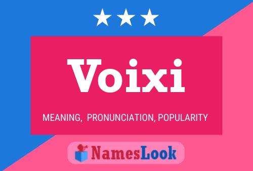 Voixi Name Poster