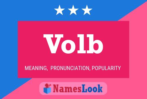 Volb Name Poster