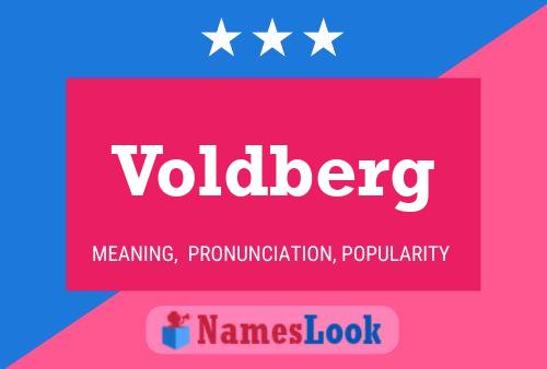 Voldberg Name Poster