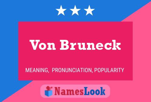 Von Bruneck Name Poster