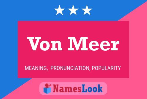 Von Meer Name Poster