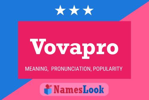 Vovapro Name Poster