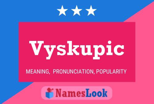 Vyskupic Name Poster