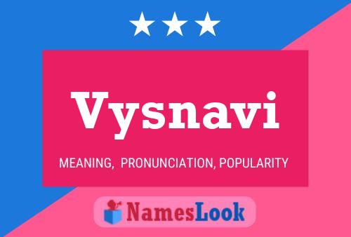 Vysnavi Name Poster