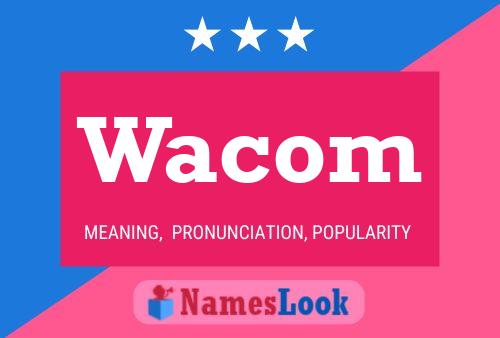 Wacom Name Poster