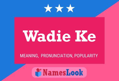 Wadie Ke Name Poster