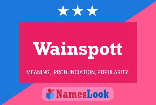 Wainspott Name Poster