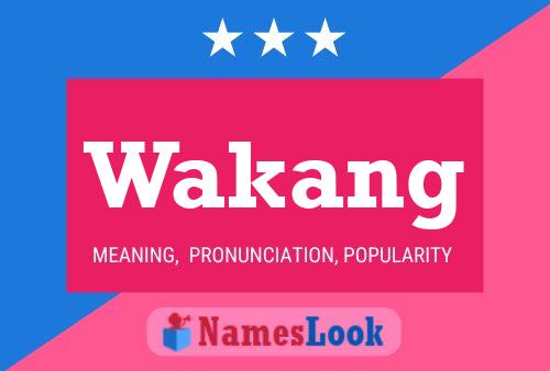 Wakang Name Poster