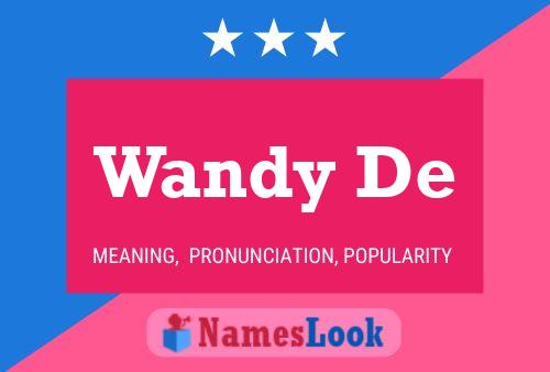 Wandy De Name Poster