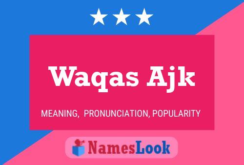 Waqas Ajk Name Poster