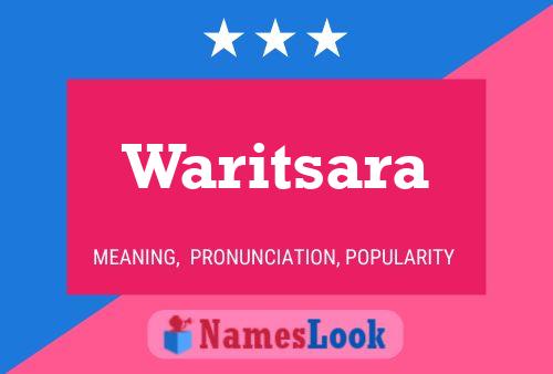 Waritsara Name Poster