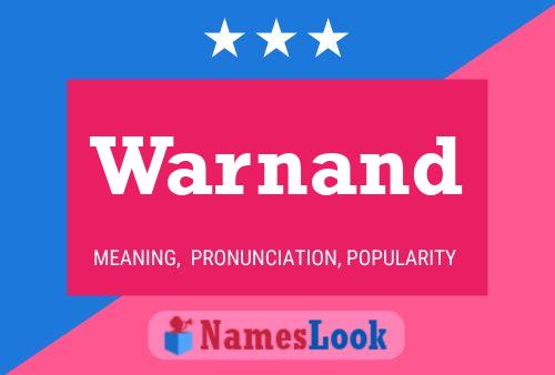 Warnand Name Poster