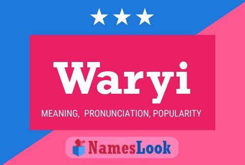 Waryi Name Poster