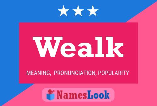 Wealk Name Poster