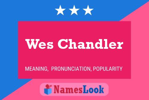 Wes Chandler Name Poster