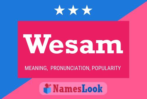 Wesam Name Poster