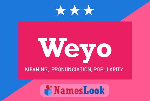 Weyo Name Poster