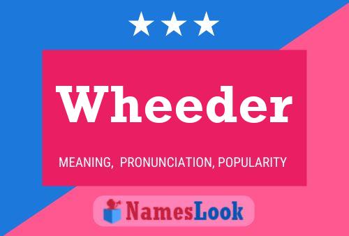 Wheeder Name Poster