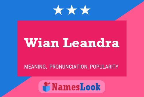 Wian Leandra Name Poster