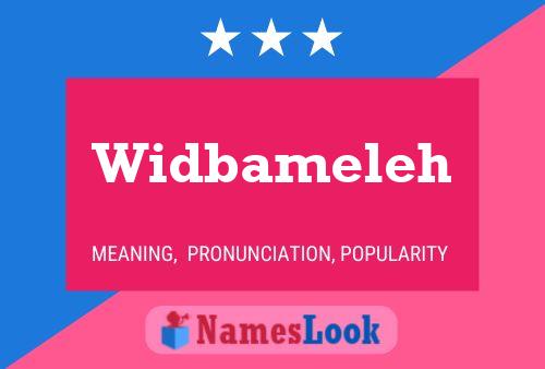 Widbameleh Name Poster