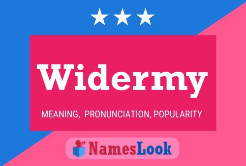 Widermy Name Poster