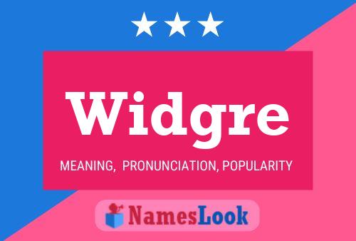 Widgre Name Poster