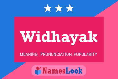 Widhayak Name Poster