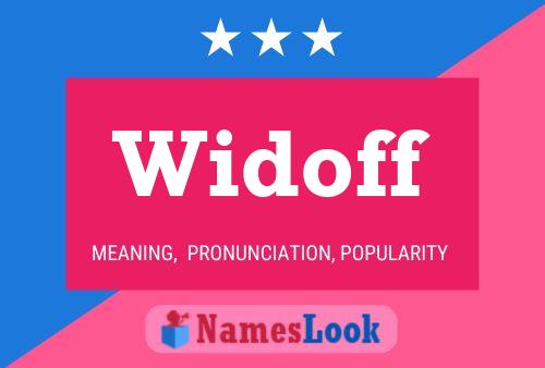 Widoff Name Poster