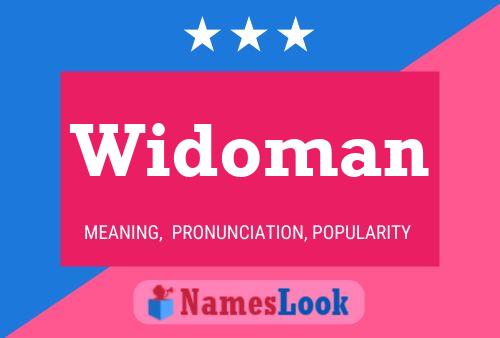 Widoman Name Poster