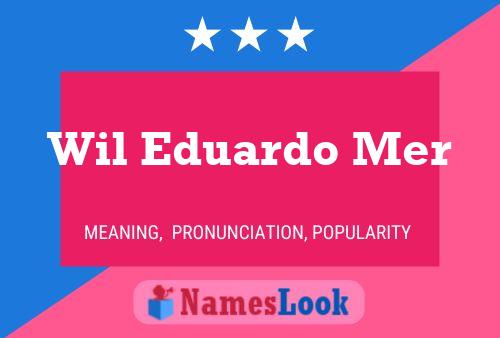 Wil Eduardo Mer Name Poster