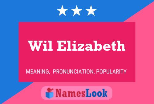 Wil Elizabeth Name Poster