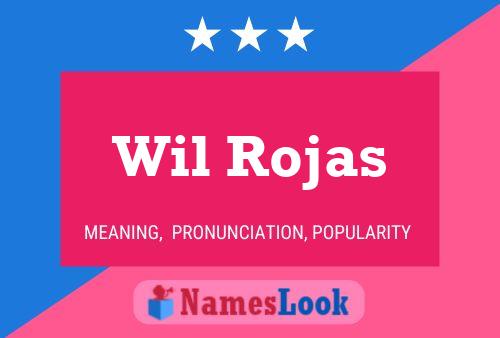 Wil Rojas Name Poster