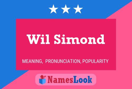 Wil Simond Name Poster