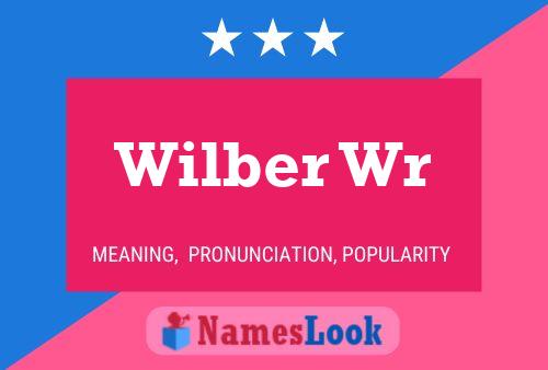 Wilber Wr Name Poster